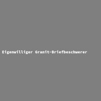 Eigenwilliger Granit-Briefbeschwerer